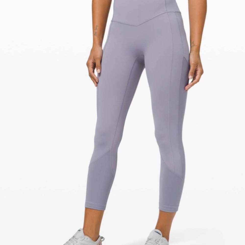 Lululemon All The Right Places crop 23” size 10 peri purple
